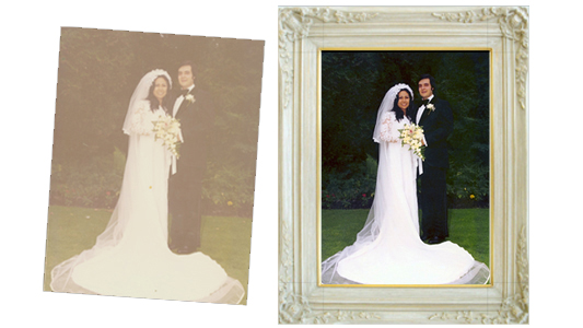 Pat Malizia Bridal Photograph Colour Correction by Kathryn Rutherford-Heirloom Art Studio