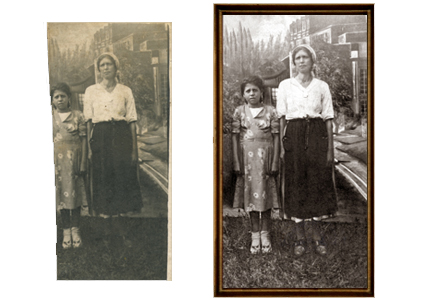 Pat Malizia Photographic Restoration-by Kathryn Rutherford-Heirloom Art Studio